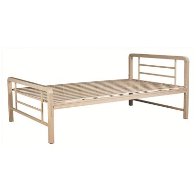 China Single Bunk Bed Hotel Furniture Metal Bed Iron Bed Manufacturer Good Quality Hot Sale Guangdong, for sale