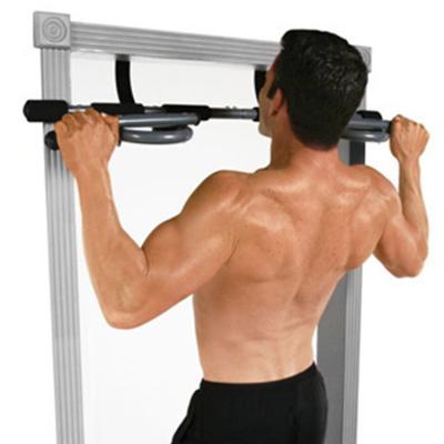 China Adjustable Gym Equipment Fitness Center Door Wall Mounted Black Non Slip Portable Home Horizontal Pull Up Bar for sale