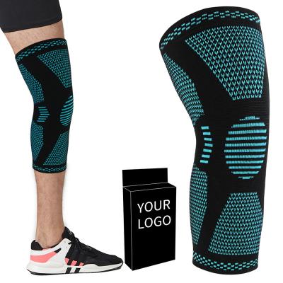 China Adjustable Elasticity OEM Compression Knee Sleeve Neoprene Knee Support Weightlifting Kneepads Breathable Custom Recycling Knee Protectors for sale