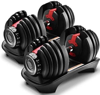 China Amazon Durable Best Seller Indoor Fitness Equipment Men Weighs 24kg Adjustable Dumbbell Set for sale