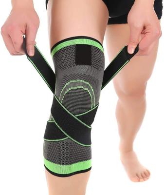 China 2021 New Arrivals Neoprene Adjustable Breathable Elasticity Knee Support Sleeve Compression Sports Knee Brace For Pain Relief for sale