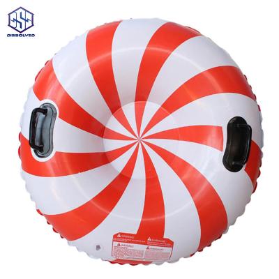 China Winter Fun Outdoor Sports Supplies Inflatable Snow Tube Snow Tube Winter Sports Ski Circle Inflatable Skiing Ring for sale