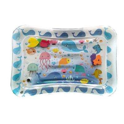 China Sports Toy High Quality Kids Floating Tummy Time Inflatable Baby Water Play Mat Floating Mat for sale