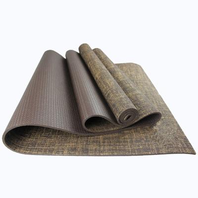 China Canvas Yoga Mat With Good Price Flooring Mat Black Blue Custom Color Non Slip Yoga Mat for sale