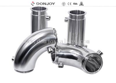 China Jacketed Insulation Welding Elbow Stainless Steel Sanitary Fittings Insulation Welded Pipe for sale