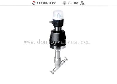 China DONJOY válvula de banco de ângulo pneumático com vedação PTFE com vapor de 180 graus à venda