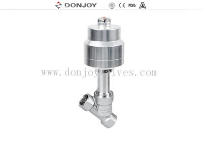 China Steam Stainless Steel Actuator Angle Seat Valve with 2