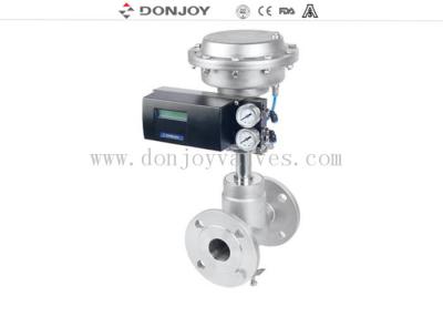 China SS Actuator Verordening Pneumatische Bolkleppen met flenseind/Stoomklep Te koop