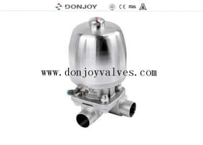 China Donjoy T type 3 Way Pneumatic Diaphragm Valve For Pharmacy Industry for sale