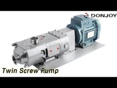 Self Priming Twin Screw Pump SS316L 20 Bar High Viscosity For Transport