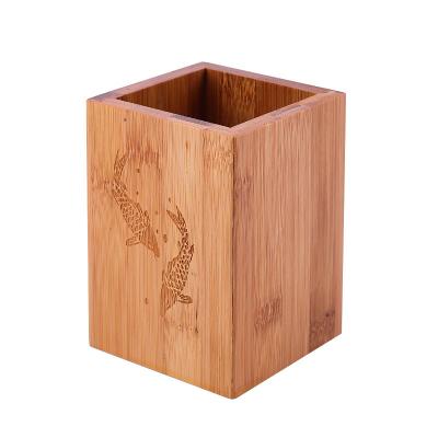 China House. Desk. School Custom Bamboo Wooden Multi Purpose Desktop Pen Pencil Holder for sale