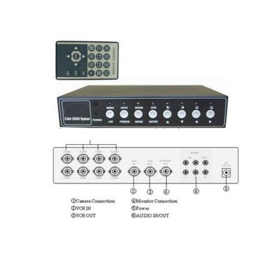 China Realtime Color CCTV Video Multiplexer High Resolution 8channel Color CCTV Video Multiplexer Quad Processor with 4channel audio input and 1audio output for sale