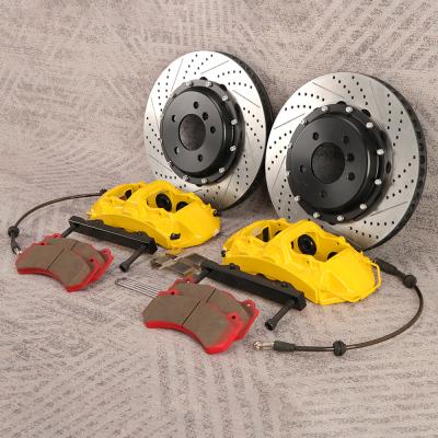 China High Performance GT6 6 Caliber Aluminum Pot Brake Kit With 405mm Front For Cadillac Escalade for sale