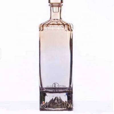 China Beverage Customized 750ml To Cork Top Wholesale Tequila Juniper Vodka Whiskey Rum Spirits Liquor Clear Glass Bottles for sale