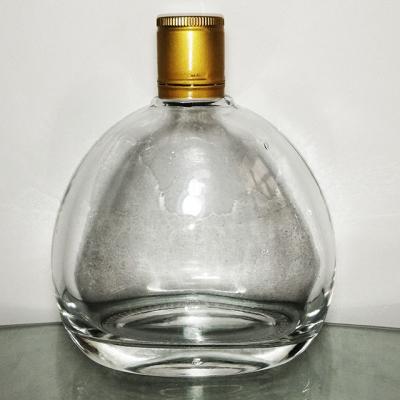 China Hot Selling Oval Beverage Whiskey Glass Bottles for sale