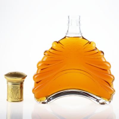 China Wine production specializing in the production of crystal glass bottles customized various capacity XO brandy bottles for sale