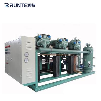 China Restaurant Etc Blast Freezer Screw Compressor Cold Room Condensing Unit of hotels for sale