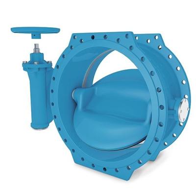 China General Worm Gear Driven Rubber Seal U Flange Type Butterfly Valve For Seawater for sale