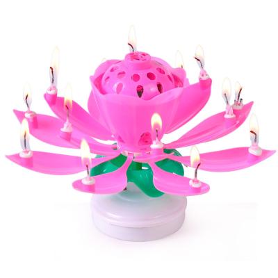 China Football Shape Factory Directly Rotating Flameless High Quality Custom Colorful Music Birthday Candles for sale