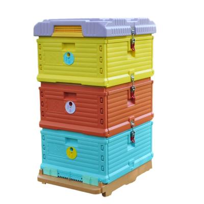 China Farms Beekeeping Equipment Color Bee Box With Good Price Swarm Of Bees Plastic Bee Hive for sale