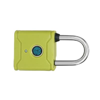 China Zinc Alloy+Stainless Steel+Silicone shell Smart Finger Print Padlock Outdoor Zinc Alloy Biometric Locks Luggage Touch Electronic Smart Fingerprint Padlock for sale