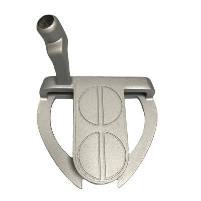 China Custom Made High Quality Unique Zinc Alloy Men's Mallet Golf Putter Straight Head for sale