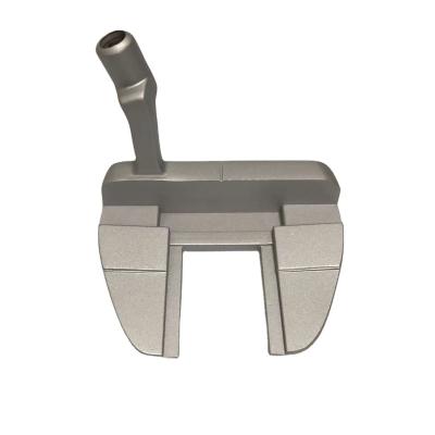 China Custom Logo Silver Zinc Alloy Mallet Putter Golf Putter Head Wholesale New Design Zinc Alloy for sale