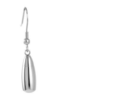 China Stainless Steel CLASSIC Silver Keepsake Tear Drop Earrings Memorial Ashes Urn Jewelry Water Drop For Women Best Friend for sale