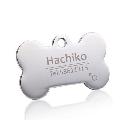 China Holiday decoration & Gift Dog Cat Collar Accessories Decoration Pet ID Dog Tags Collars Stainless Steel Cat Free Engraving Tag Customized Tag for sale