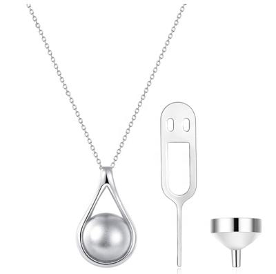 China Classic 925 Sterling Silver Waterdrop Cremation Cremation Pendant Jewelry for sale