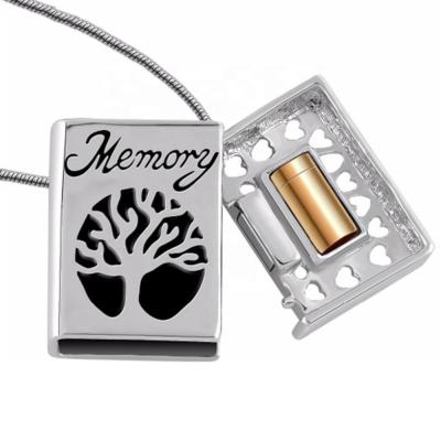 China CLASSIC Tree of My Heart Keepsake Memorial Urn Ashes Pendant Necklace Cremation Jewelry Cremation Jewelry for sale