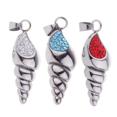 China CLASSIC Conch Shape Cremation Jewelry Keepsake Stainless Steel Memorial Urn for sale