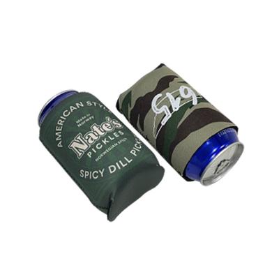 China Durable Custom Logo Insulated Folding Stubby Stand Beer Can Cooler For Parties for sale