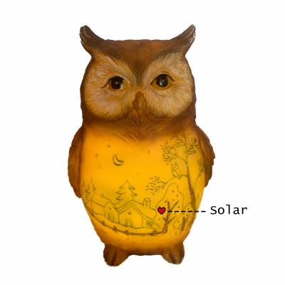 China Worldwide Modern Owl Resin Home Decoration Crafts Lawn Yard Backyard Decor Sculpture for sale