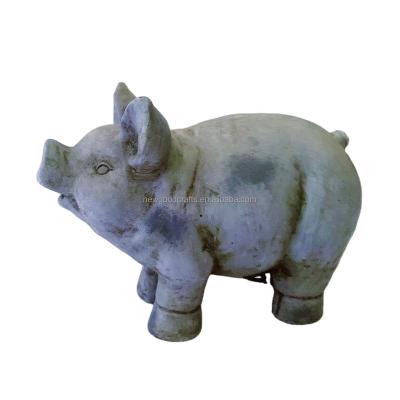 China Around The World Garden Ware Pigs Garden Statue, Light Gray Polyresin Garden Decor Statue Resin Mold for sale