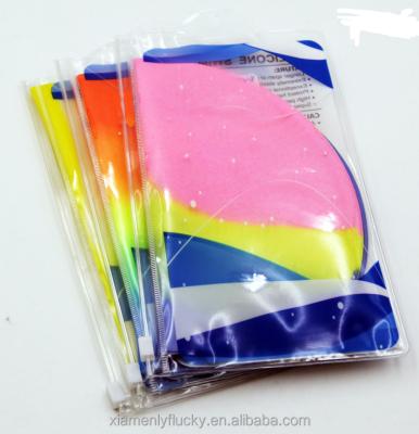 China Factory supply wholesale cheap waterproof super soft elastic silicone swim cap for sale