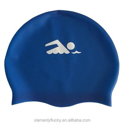 China Factory direct sale men and women waterproof printing swimming cap swimming digital printing hat for sale