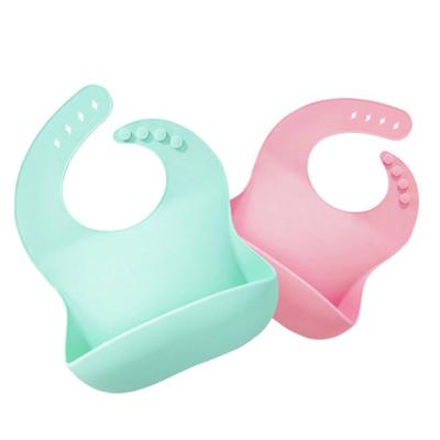 China BPA Free 2021 Soft Non-Toxic Soft Baby Pacifier Silicone Waterproof Washable Bib for sale