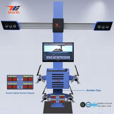 China Two Monitor 3D Front End Alignment Equipment T58 Mobile For Cars With Four Cameras for sale