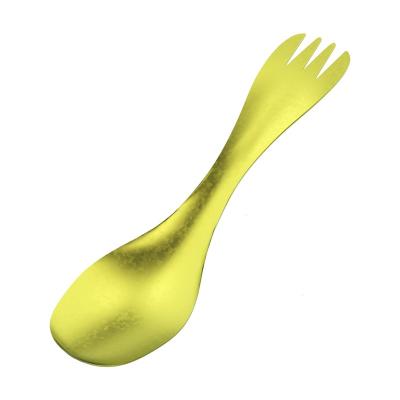 China TIANDLIFE Viable 2 Titanium Lightweight In 1 Fork And Spoon Titanium Spork For HikingTravel Picnic Cookware Camping for sale