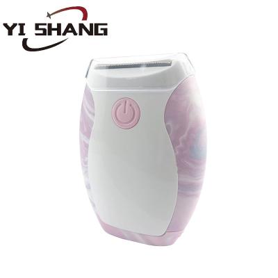 China Lady Painless Cordless Shaver Hotel Dry Battery Women's Electric Shaver Waterproof Electric Shaver For Women for sale