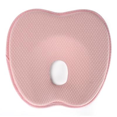 China Anti-Static Shape Infant Flat Head Pad Sleeping Memory Foam Newborn Baby Pillow For Newborn Baby for sale