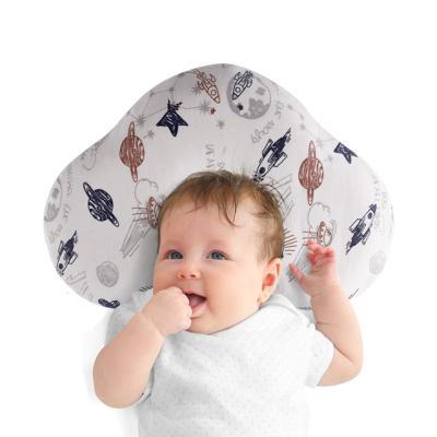 China Baby Anti-Static Training Sit 100% Cotton Clouds Memory Foam Sleep Pillow For Baby for sale