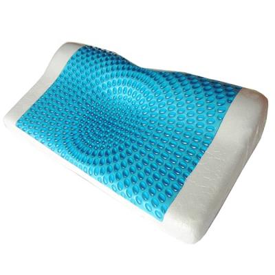 China Anti-Static Cooling Gel Neck Contour Pillow Memory Foam Bed Gel Pillow for sale