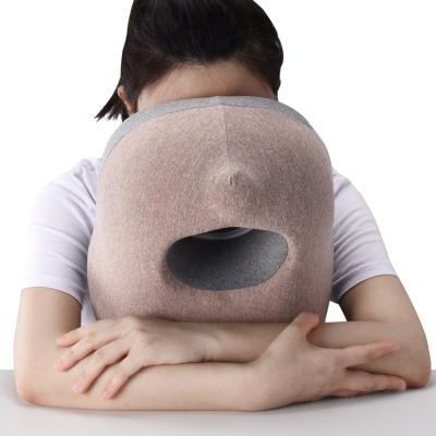 China 2022 Anti Static Personalized Office Memory Foam Orthopedic Neck Support Nap Pillow for sale