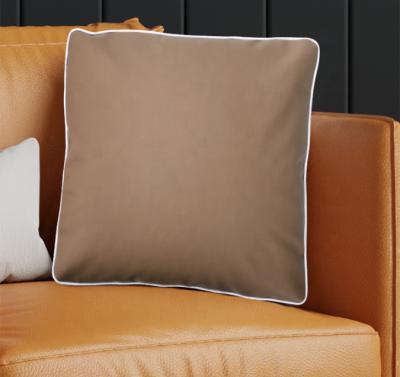 China Wholesale Simple Anti-static Leather Home Decor Rest Sofa Car Cushion Throw Pillow for sale