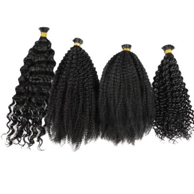 China Wholesale Curly Loop Cuticle Lined Hair Extension Raw Vietnamese Itip Hair Vendors for sale