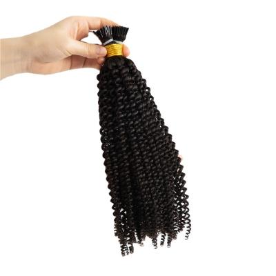 China 100% FLAT Curly Remy Full Russian Cuticle Human Hair Extensions I V U FLAT Tip Pre Bond Flat Tip In Hair Extensions for sale