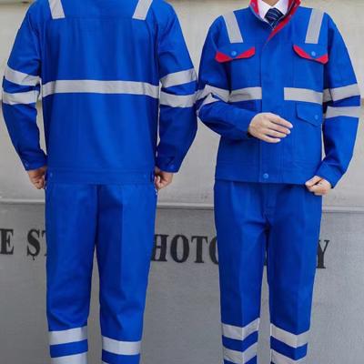 China Others All Work Wear Reflective Striped Cotton Work Wear Reflective Polyester Polyester Work Wear Pants for sale