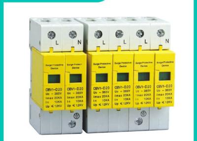 China 10~100kA Din Rail Surge Protector SPD , 220V/380V 3 Phase Surge Protection Devices for sale